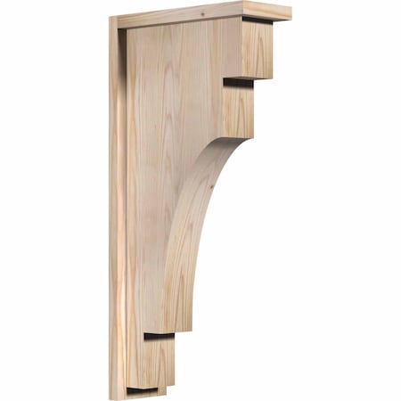 Ekena Millwork Mediterranean Smooth Corbel w/Backplate, Douglas Fir, 5 1/2"W x 14"D x 30"H COR06X14X30MED01SDF